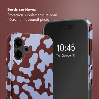 Selencia Coque arrière Vivid avec MagSafe pour Apple iPhone 16 - Moo'd Lavender Glow