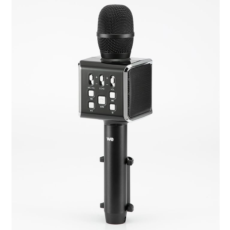 WE Microphone Karaoké Bluetooth Sans Fil, Haut-Parleur et Enregistreur KTV  Trois en Un, Portable Micro Bluetooth pour Chanter, KTV à la Maison, Soirée  - We