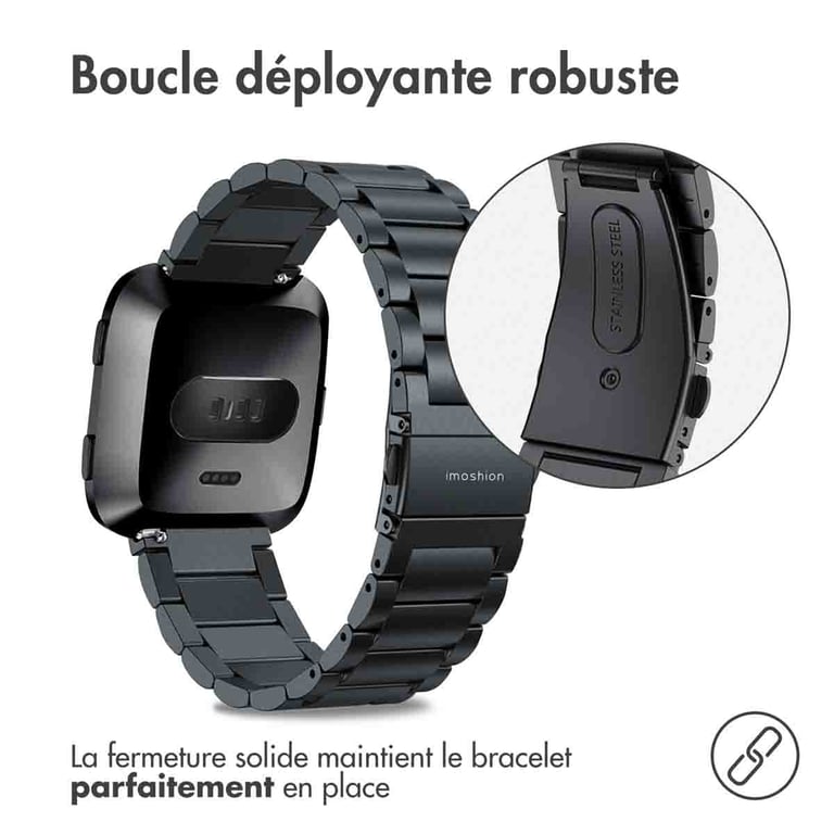 imoshion Bracelet en acier pour le Fitbit Versa / Versa 2 / Versa Lite Dorée Neuf - vue 3