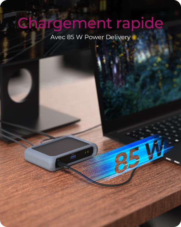 ICY BOX IB HUB801 TB4 Thunderbolt 4 40000 Mbit/ Neuf - vue 2