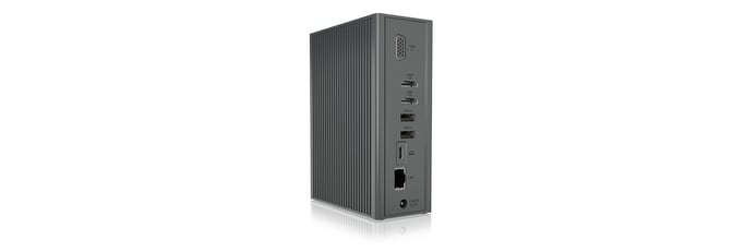ICY BOX IB-DK2262AC Avec fil USB 3.2 Gen 1 (3.1 Gen 1) Type-C Anthracite - Neuf