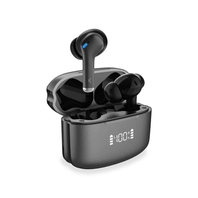 Casque Ksix BXTW11N – True Wireless Stereo, ANC, Autonomie 18 Heures, Bluetooth