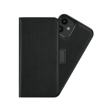 Robusta funda y carcasa magnética 2 en 1 para Apple iPhone 12 mini, negro ónix