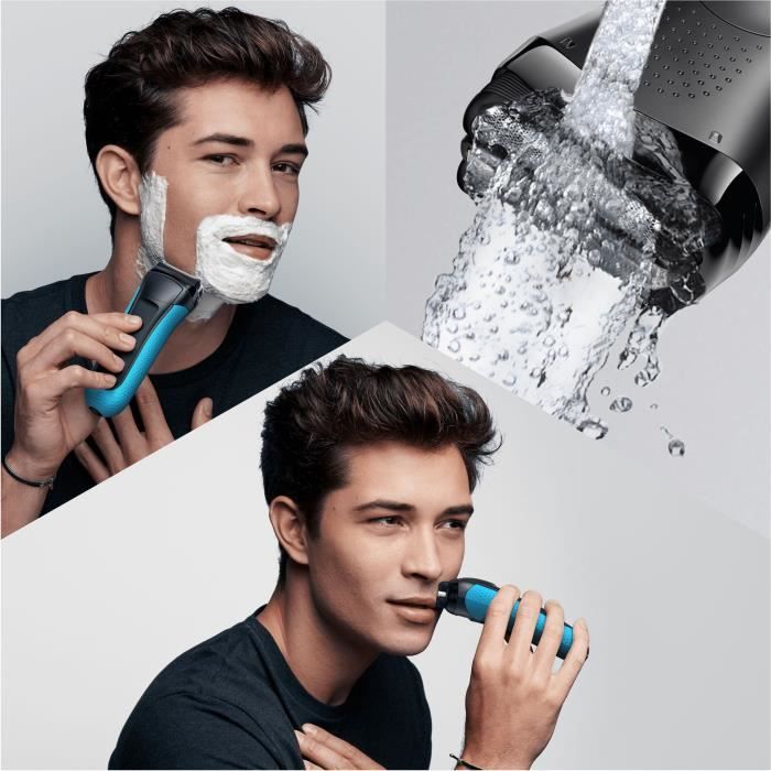 Rasoir Électrique Braun Series 3 ProSkin 3040s – Wet & Dry, 3 Éléments, Rechargeable - vue 4