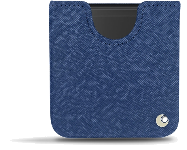 Pochette cuir Samsung Galaxy Z Flip - PochetteBleu