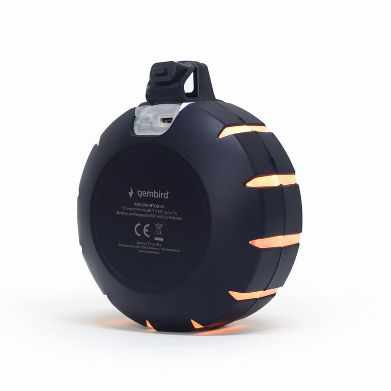 Enceinte Portable Gembird SPK-BTOD-01 – Mono 3W, Lecteur MicroSD - vue 2