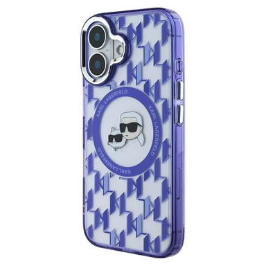 Custodia per iPhone 16 MagSafe con Monogramma e Motivo Karl e Choupette