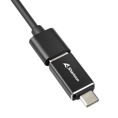 Sharkoon 4044951037575 station d'accueil Sans fil USB 3.2 Gen 1 (3.1 Gen 1) Type-C Noir