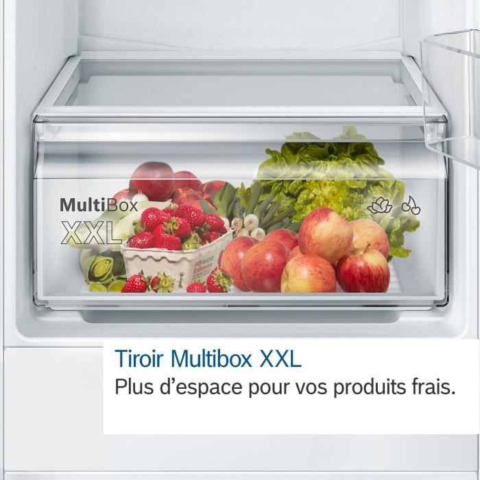 BOSCH Réfrigérateur intégrable combiné 270 litres pour niche 178 cm KIV87NSE0 - vue 9