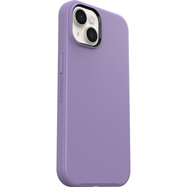 Custodia OtterBox Symmetry per iPhone 14, antigoccia, protezione sottile, resiste a 3 volte più cadute rispetto allo standard militare, antimicrobica, Lilla Apple iPhone 14