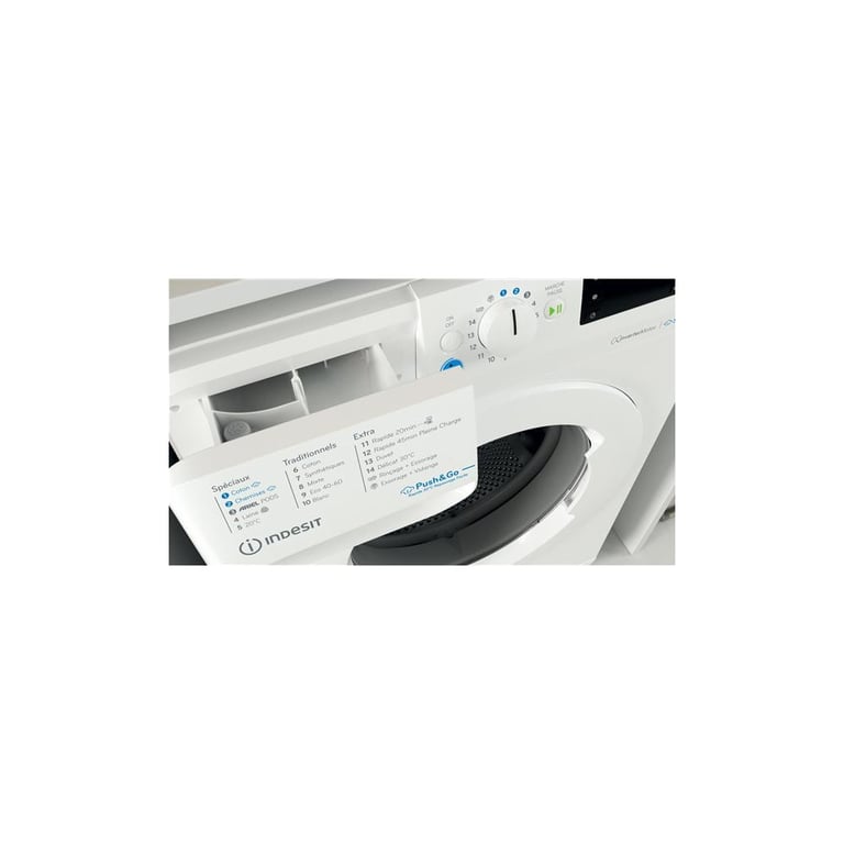 Lave-linge frontal Indesit BWE 8127X WV FR 8 kg 1200 tr/min Classe A Blanc - Neuf