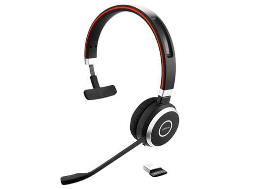 Jabra Evolve 65 Cuffie con e senza fili per chiamate/musica Micro-USB Bluetooth Nero
