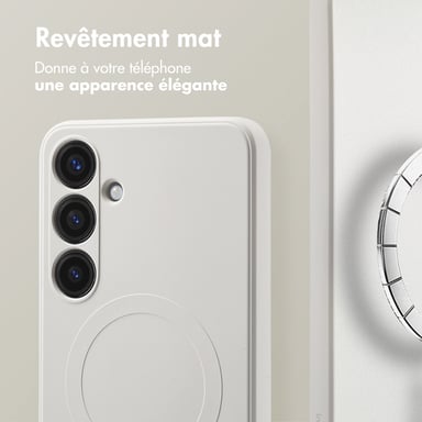 imoshion Coque Couleur avec MagSafe pour Samsung Galaxy S24 Plus - Beige