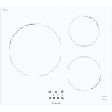 Plaque induction  -TI364W - 3 feux - 14cm - Neuf