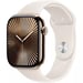 Apple Watch Series 10 GPS + Cellular in Titanio Oro 42mm con cinturino in gomma M/L bianco