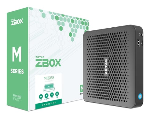 Zotac ZBOX -MI668-BE barebone PC/workstation PC dimensioni 0,64l Nero i7-1360P 2,2 GHz