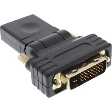 InLine 17660W changeur de genre de câble DVI-D male DVI Noir