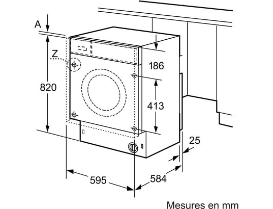 SIEMENS Lave linge séchant Tout intégrable 74 kg essorage 1400 trmn WK14D543FR - vue 5