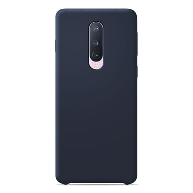 Coque silicone unie Soft Touch Bleu nuit compatible OnePlus 8