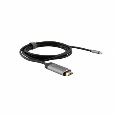 Verbatim 49144 câble vidéo et adaptateur 1,5 m USB Type-C HDMI Noir, Argent - Neuf