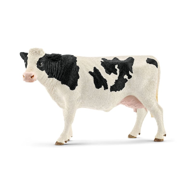 Figurine Schleich 13797 Vache Holstein miniature peinte à la main - vue 2