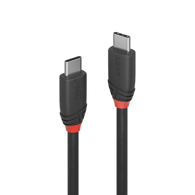 Lindy Câble USB 3.2 Type C de 1m, 20Gbit/s, 60W PD, noir - Neuf