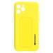 Coque iPhone 11 Pro Silicone Support Magnétique Pliable Wozinsky jaune
