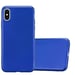 Coque pour Apple iPhone XS MAX en BLEU MÉTALLIQUE Housse de protection Étui en silicone TPU flexible