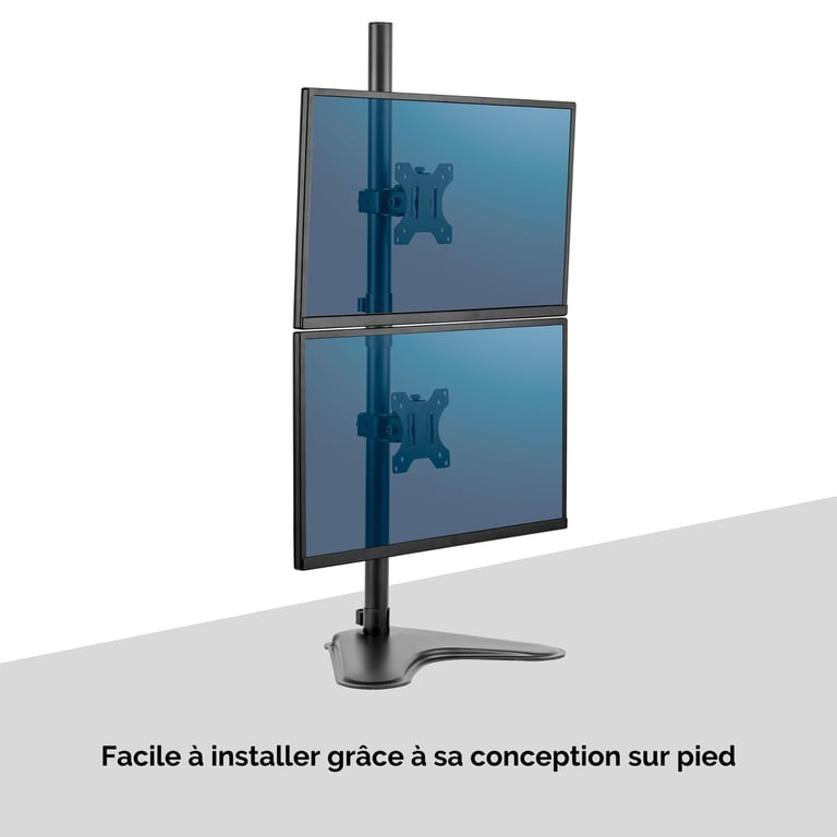 Fellowes Seasa Bras porte écrans double vertical sur pied Neuf - vue 2