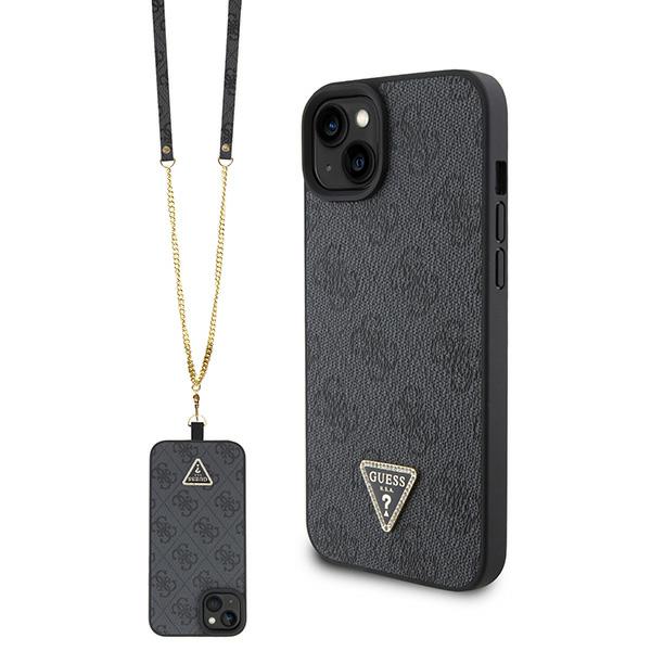 Guess Étui Crossbody 4G Metal Logo pour iPhone 15 Plus