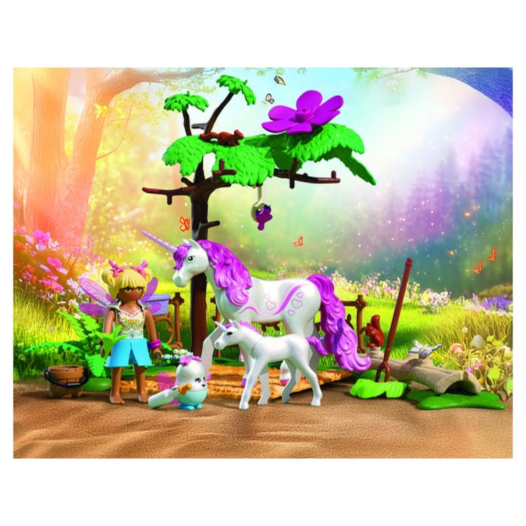Playmobil Magic Unicorns 71839 Ecurie licorne magique : maman & poulain - vue 3