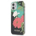 Custodia Guess per iPhone 12 mini 5,4'' nero Flower Collection