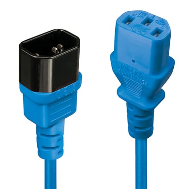 Lindy Rallonge secteur C14 vers C13, bleu, 1m - Neuf