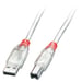 Lindy Cavo USB 2.0 A/B Trasparente 5m