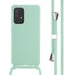 imoshion Coque en silicone avec cordon pour Samsung Galaxy A52(s) (5G/4G) - Vert menthe