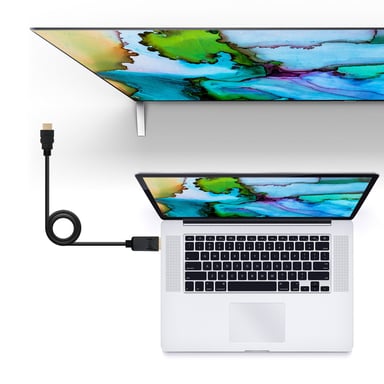 Cavo convertitore da DisplayPort maschio a HDMI maschio da 2 m di Nanocable - Nero