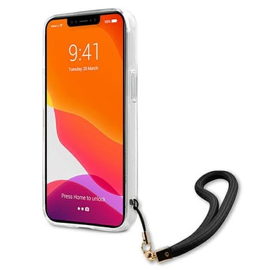 Étui Guess Camo Strap pour iPhone 13 Pro Max, noir