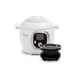 Olla de cocción lenta y multicocina a alta presión Moulinex Cookeo+ con accesorio Air Fryer Extra Crisp CE85XAF0, color blanco