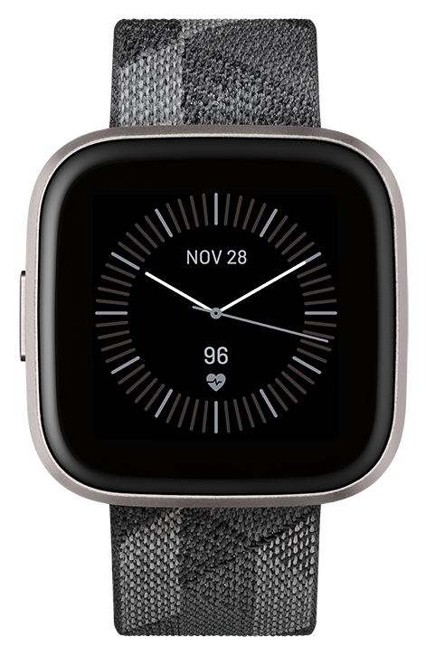 Fitbit Versa 2 3,55 cm (1.4 ) AMOLED 40 mm Numérique 300 x 300 pixels Écran tactile Noir, Gris Wifi - Neuf