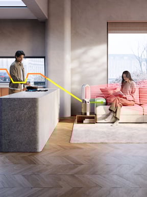 Purificateur d'air Ventilateur Chauffage Dyson HP12