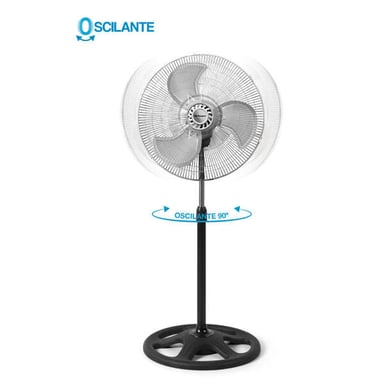 Ventilador Oscilante Industrial Orbegozo PWS 2046 - Potente y versátil - Mando a distancia - Mango