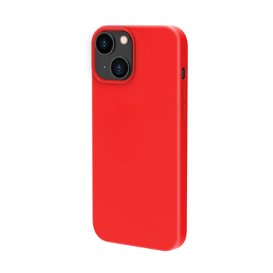 Carcasa de gel de silicona suave a prueba de golpes para Apple iPhone 13, Rojo Fuego