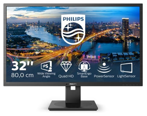 Philips B Line 325B1L/00 écran plat de PC 80 cm (31.5'') 2560 x 1440 pixels 2K Ultra HD LCD Noir