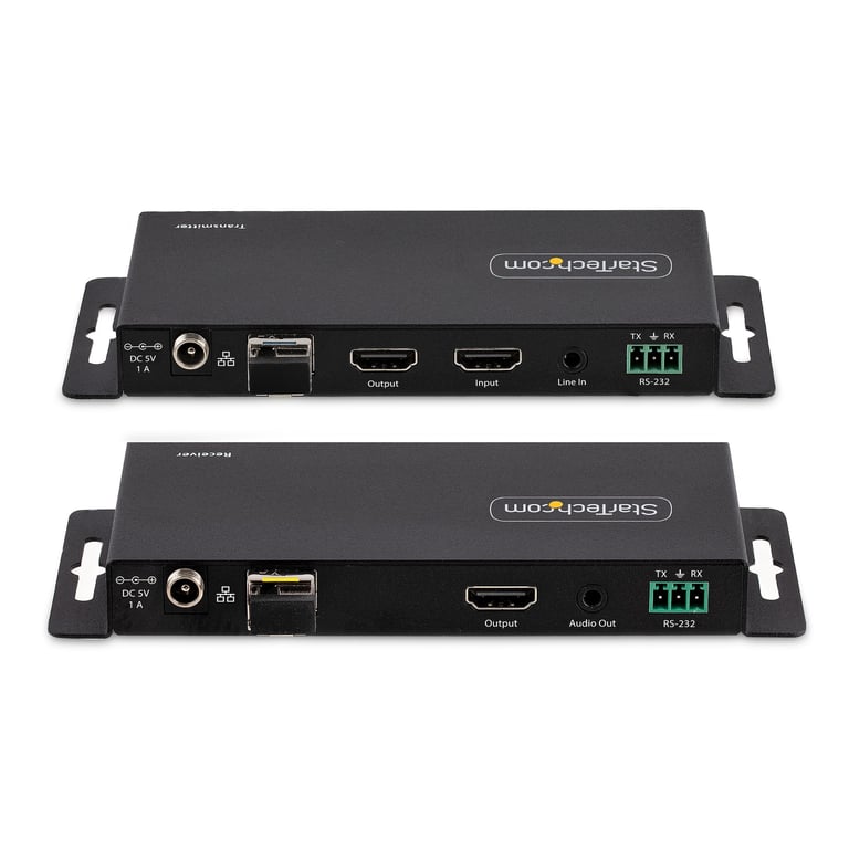 StarTech.com Kit Extender HDMI Fibre Optique 4K60Hz jusqu'à 1km Monomode ou Multimode Fibre optique LC HDR HDCP Audio 3.5mmRS232Extender IR ProlongateurExtension HDMI Kit Émetteur et Récepteur Neuf - vue 8