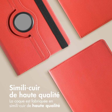 imoshion Coque tablette rotatif à 360° pour Lenovo Tab P12 - Rouge