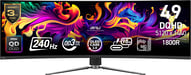 MSI MPG 491CQPX QD-OLED écran plat de PC 124,5 cm (49'') 5120 x 1440 pixels Dual QHD Noir