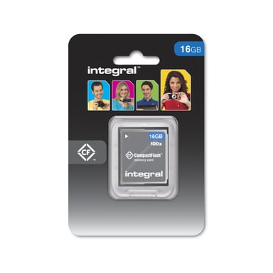 Integral 16GB CompactFlash Card CFast (16GB COMPACT FLASH MEMORY CARD CF 100X TRANSFER INTEGRAL)