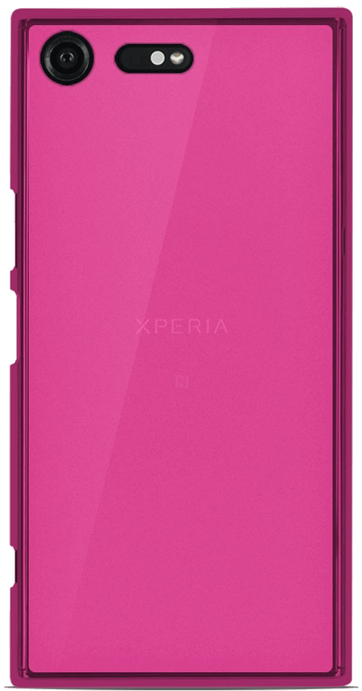 Coque silicone unie compatible Givré Rose Sony Xperia XZ Premium