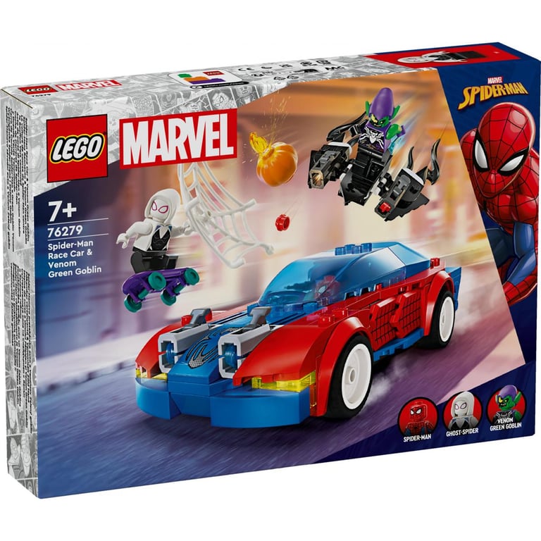 Lego Marvel La Voiture De Course De Spider man Contre Le Bouffon Venomisé 76279 Lego - vue 3