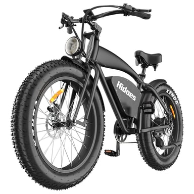 Bicicleta Eléctrica Hidoes HD-B3 - Motor 1200W Batería 48V18.2AH Eumáticos de 26 Pulgadas Freno de Disco de Aceite - Negro